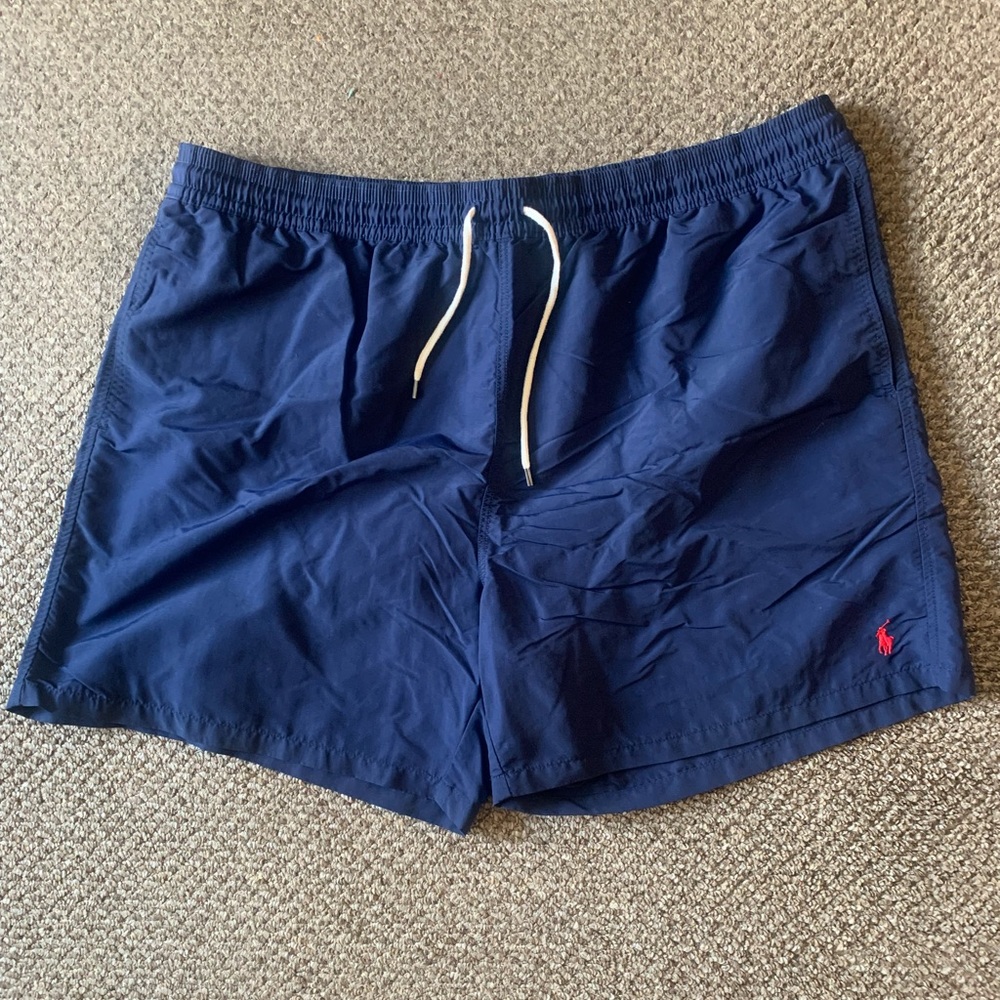 Polo by Ralph Lauren Navy Blue Swim Trunks